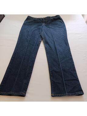 Bandolinoblu Mandie Women's 16 Blue Denim Jeans 5-Pockets High-Rise (35x30.5)